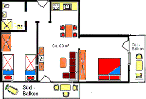 Skizze der Wohnung